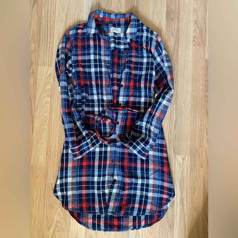 Plaid tunic